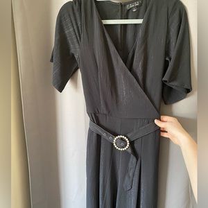 Francesca’s Trixxi Belted Jumpsuit